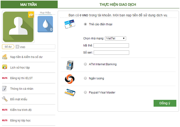 tiếng Anh online | yes.edu.vn